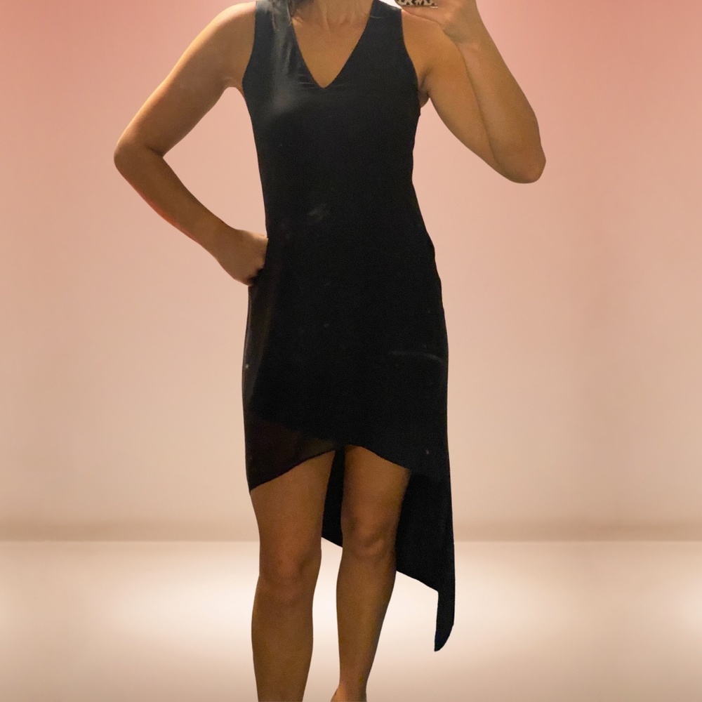 Express Black Asymmetrical Dress XS